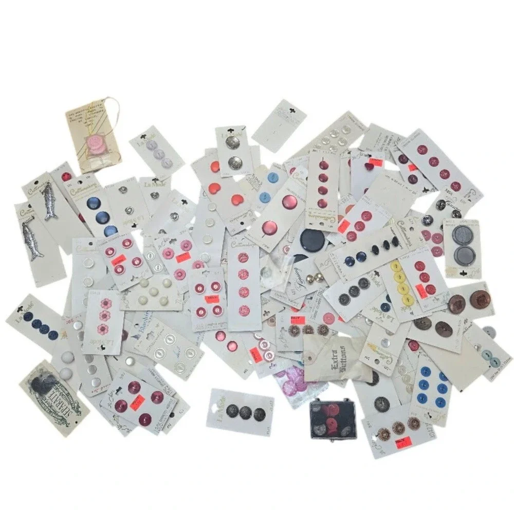 Large VTG Assortment New La Mode Cutex Buttons‎ Craft Sewing Embellishments